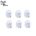 Pack 6 Pcs - Wall Hanging Hooks - Kitchen & Bathroom