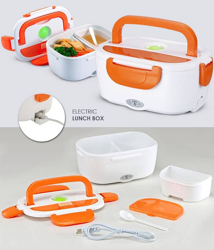 NEW Electric Lunch Box Portable Electric Heating Food Container