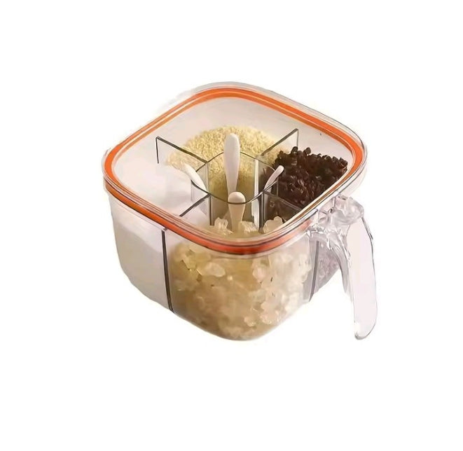 4 In 1 Partition Kitchen Seasoning Box Masala