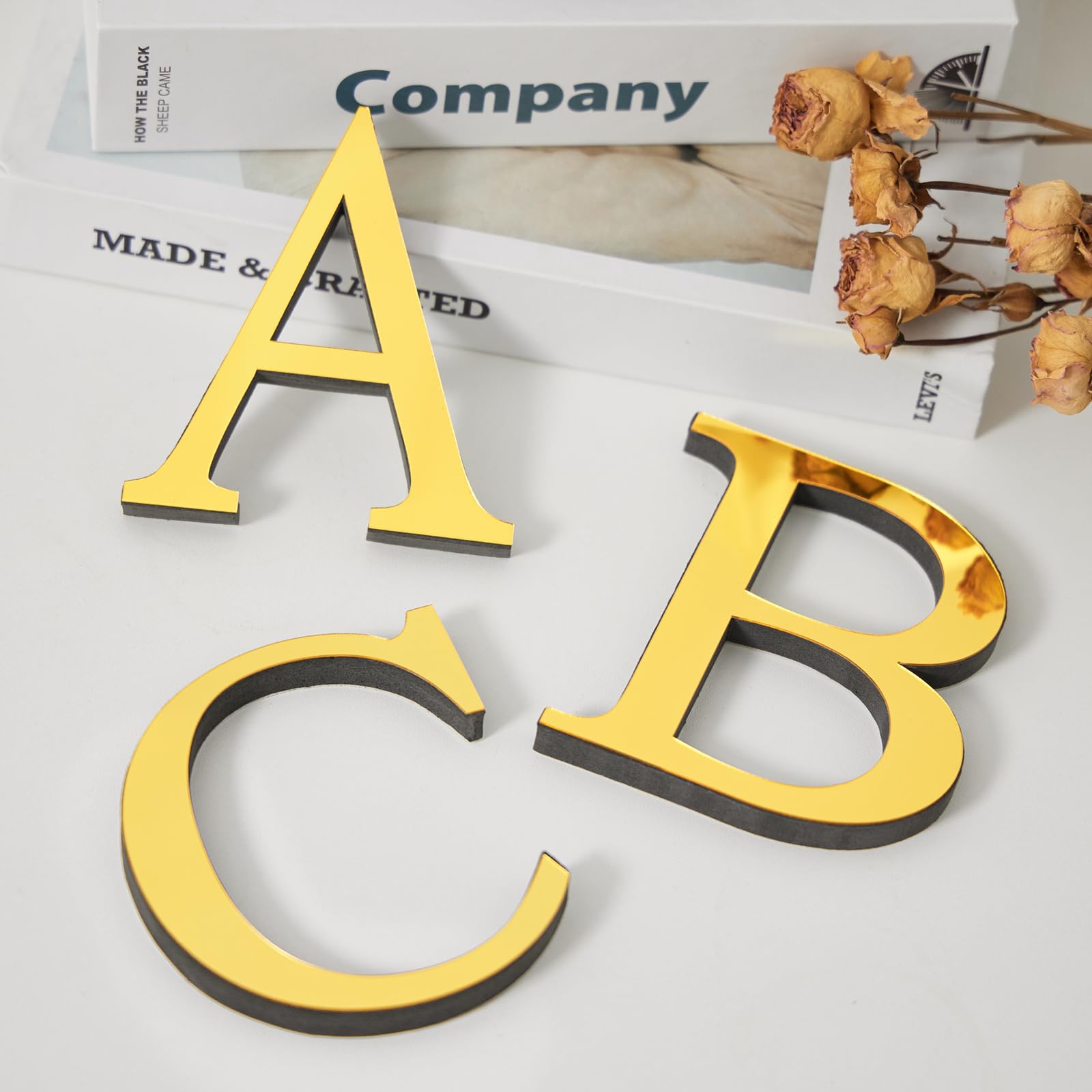 3d Aclyric mirror Wall Stickers English Letters