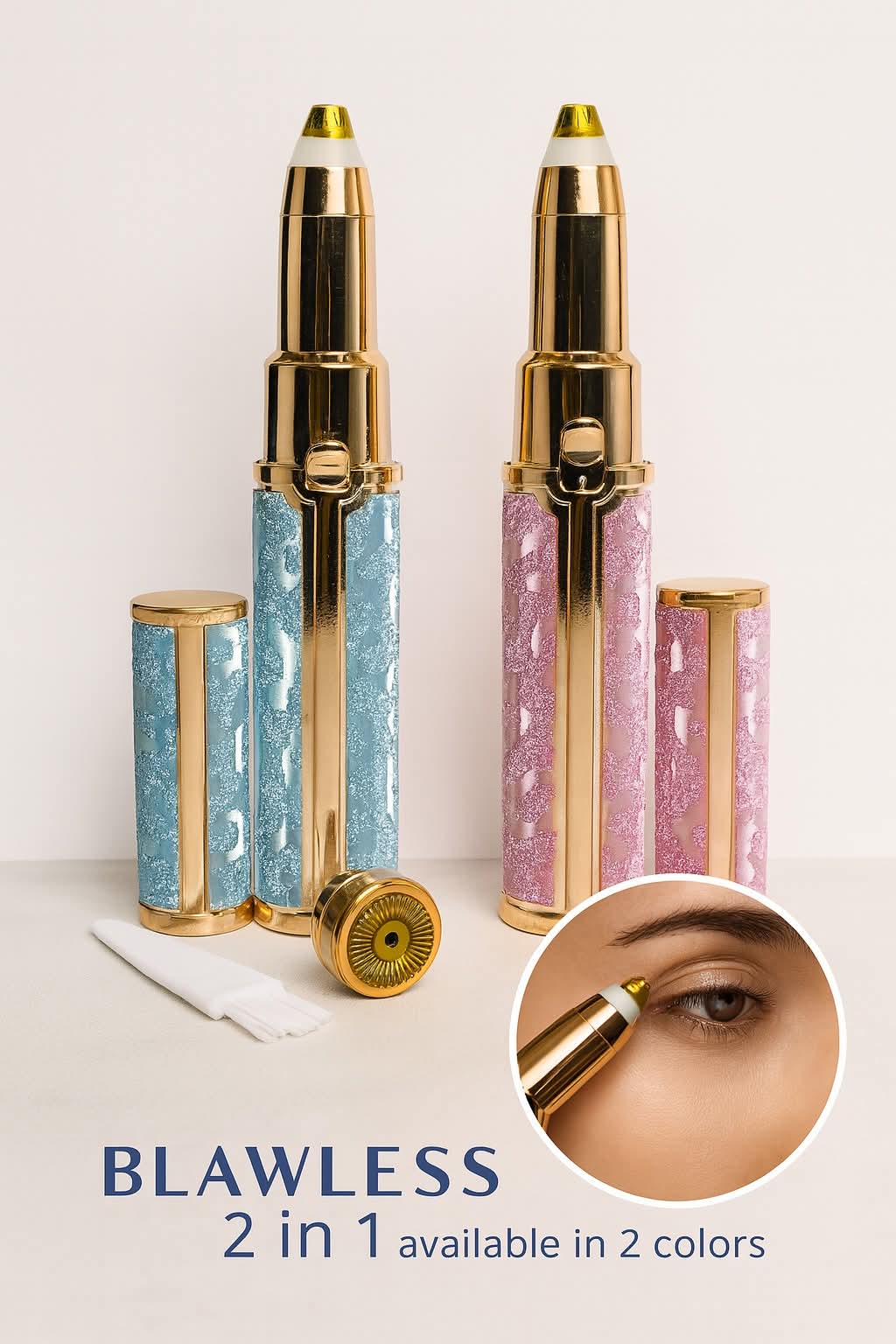 Rechargeable 2-in-1 Eyebrow Trimmer & Hair Remover