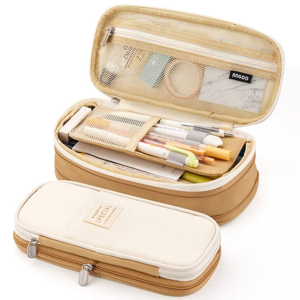 Large Pen Pencil Makeup Brushes Case Pouch