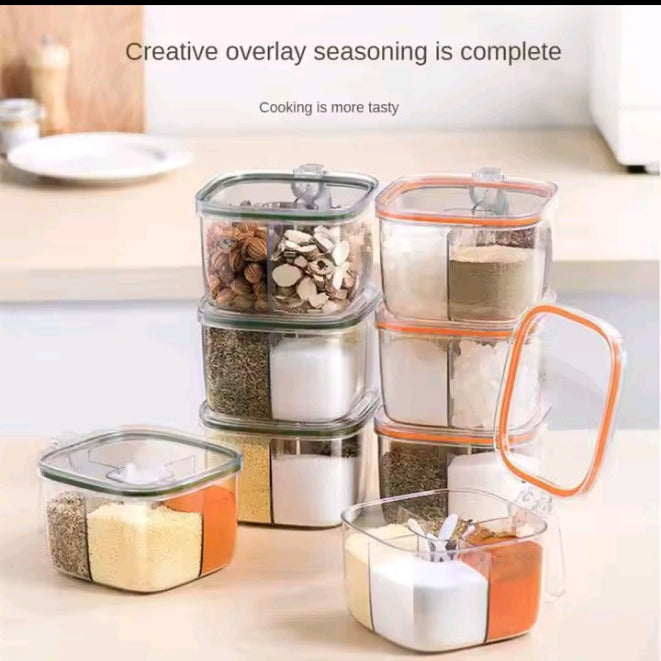 4 In 1 Partition Kitchen Seasoning Box Masala