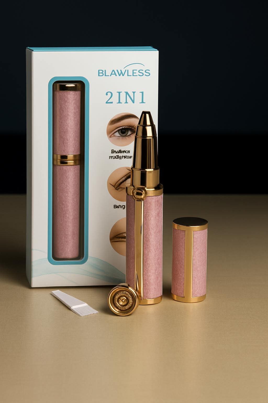 Rechargeable 2-in-1 Eyebrow Trimmer & Hair Remover