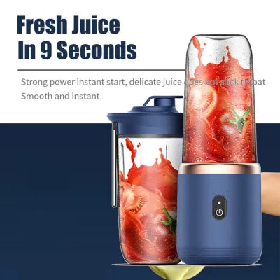 Wireless Charging 4 Blades Electric Juicer Mini Portable
