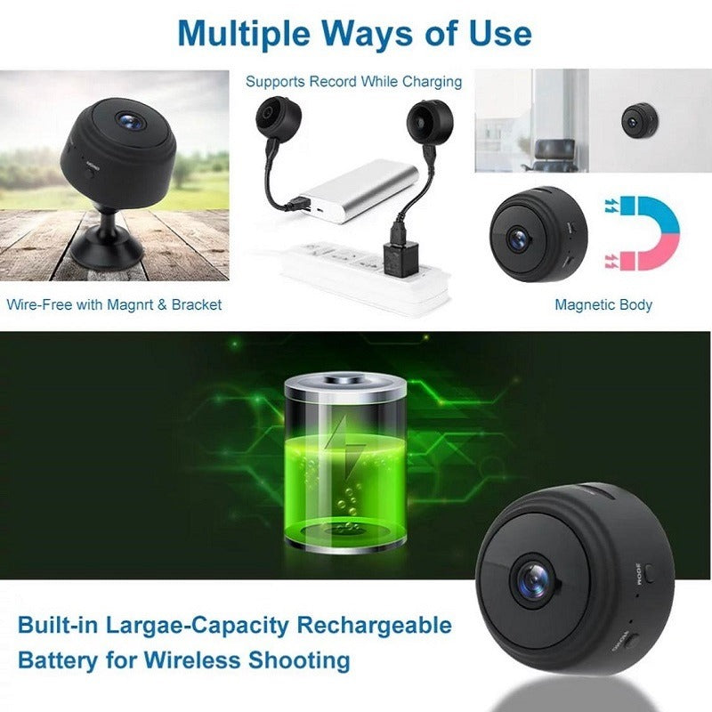 WiFi Mini Camera HD 1080p 2 Mega pixel Camera