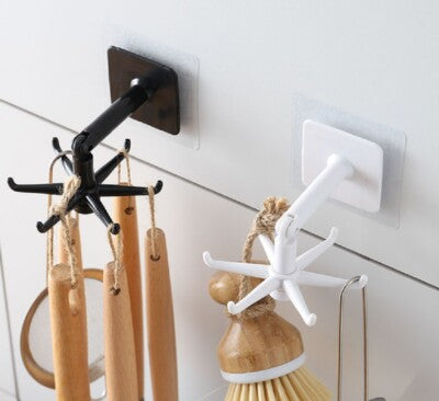 360 Degrees Self-Adhesive Hook Kitchen Bathroom